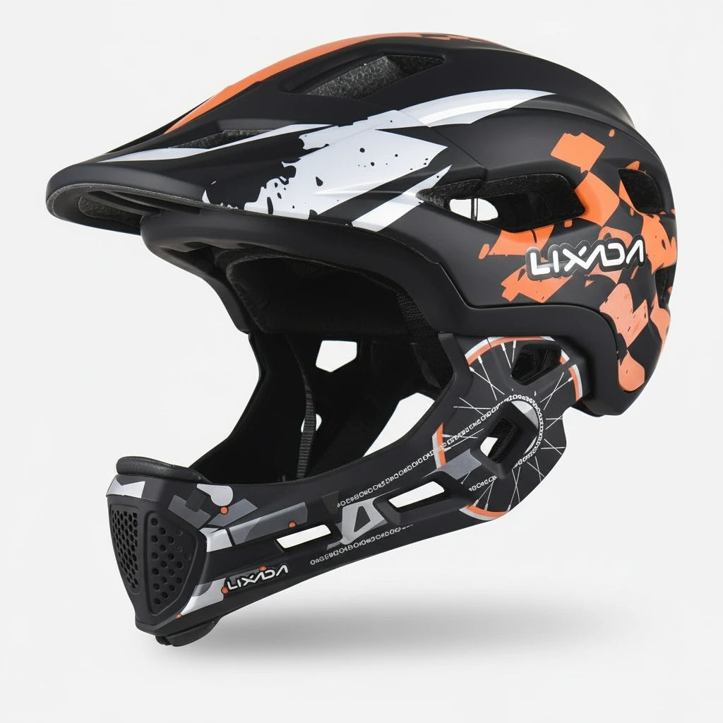 Casque mentonnière amovible enfant RACE